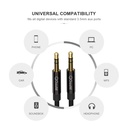 Qgeem QG-AU04 3.5mm Aux Audio Kablo 1M - 2