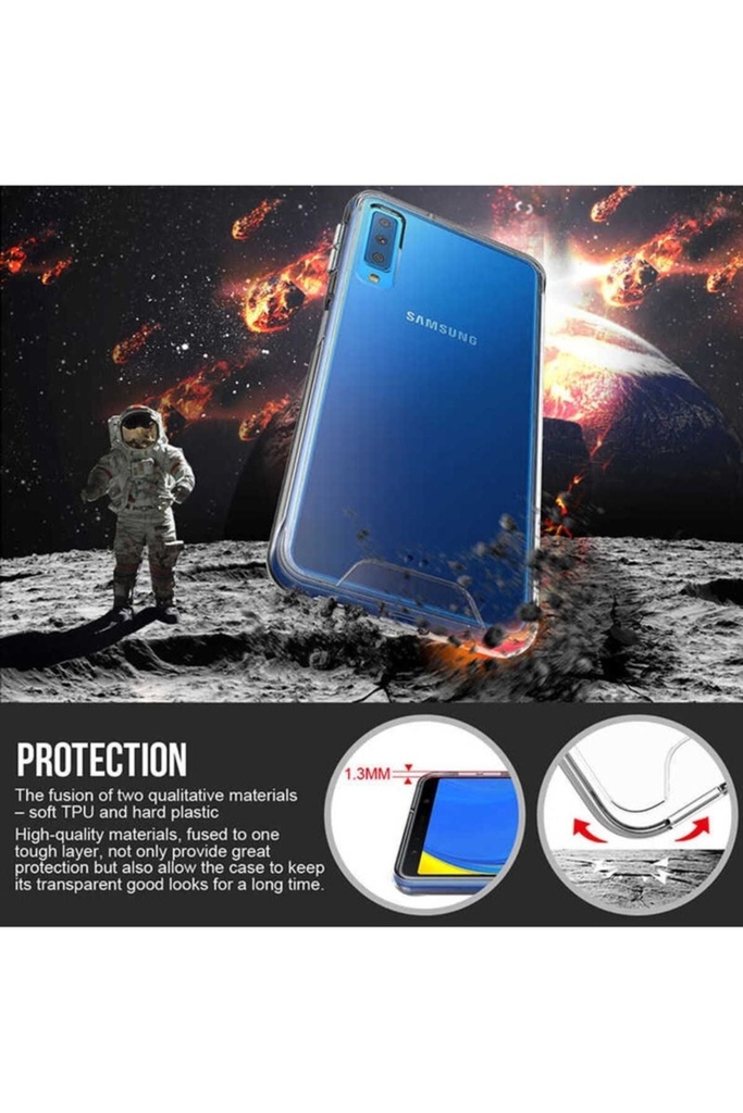 Samsung Galaxy A7 2018 Uyumlu Kılıf Zore Gard Silikon
