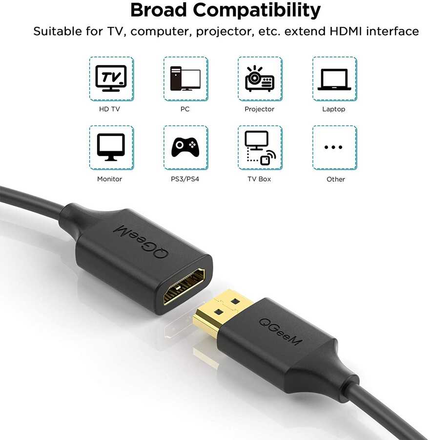 Qgeem QG-HD19 HDMI Kablo 1.83M - 3
