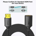 Qgeem QG-HD19 HDMI Kablo 1.83M - 4