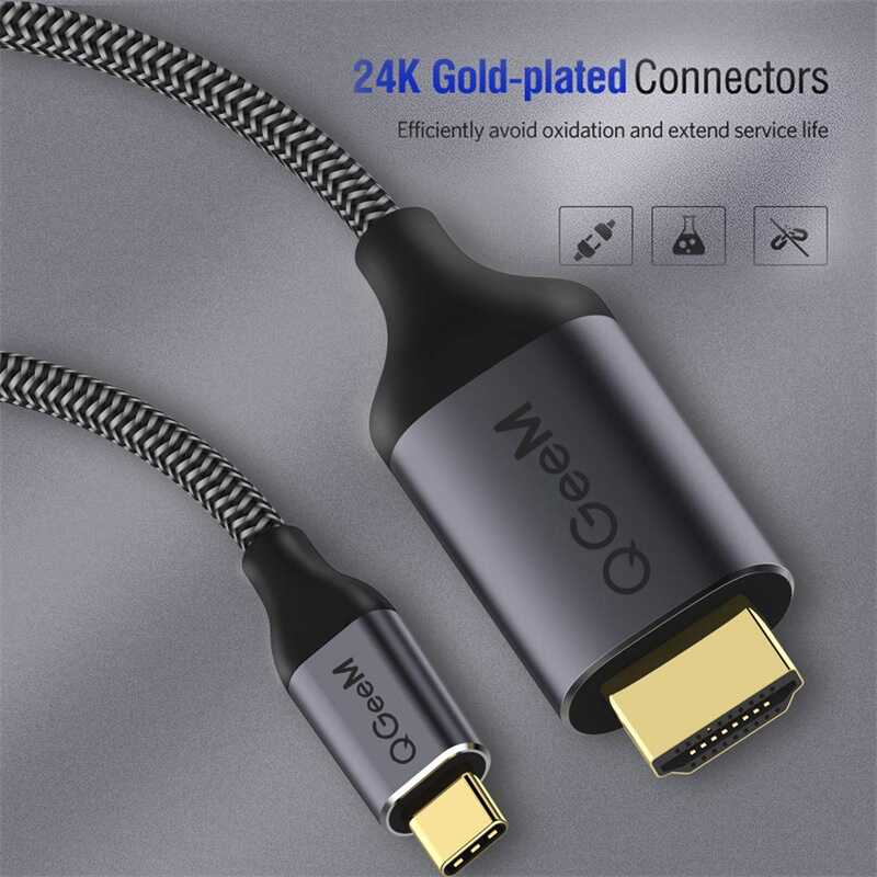 Qgeem QG-UA09 Type-C To HDMI Kablo - 5