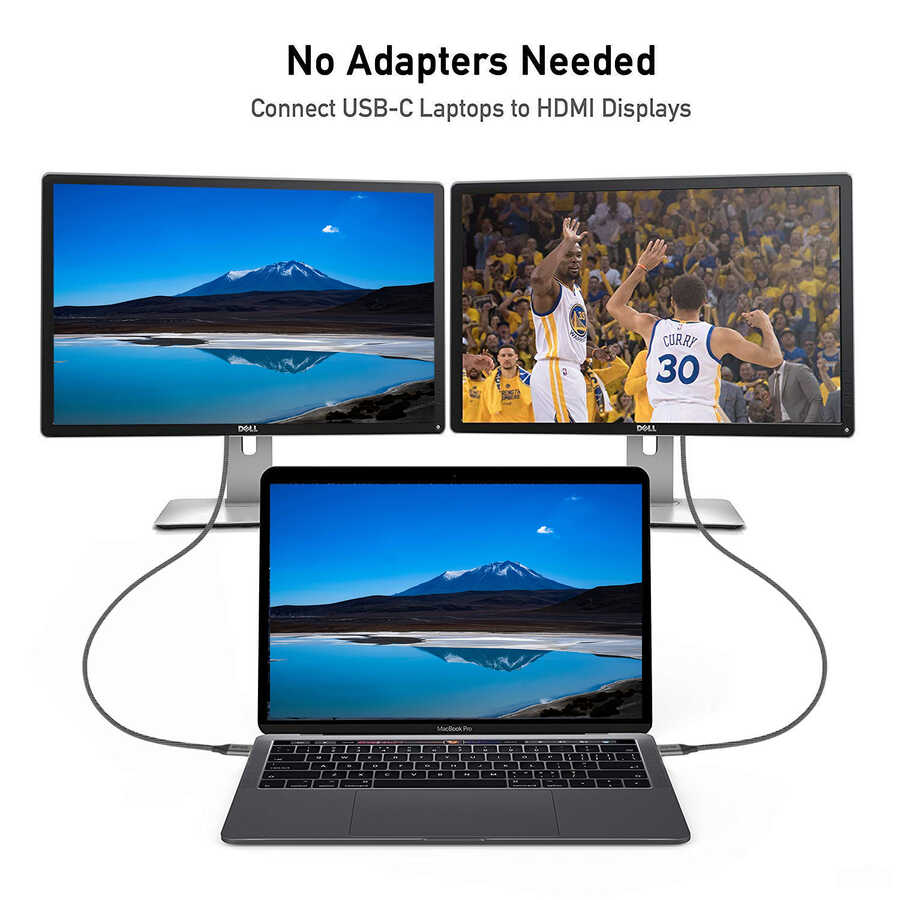 Qgeem QG-UA09 Type-C To HDMI Kablo - 6