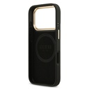 Apple iPhone 17 Pro Uyumlu Kılıf Guess Orjinal Lisanslı M-safe Şarj Özellikli 4G Desenli PU Metal Plaka Klasik Logolu Kapak - 6