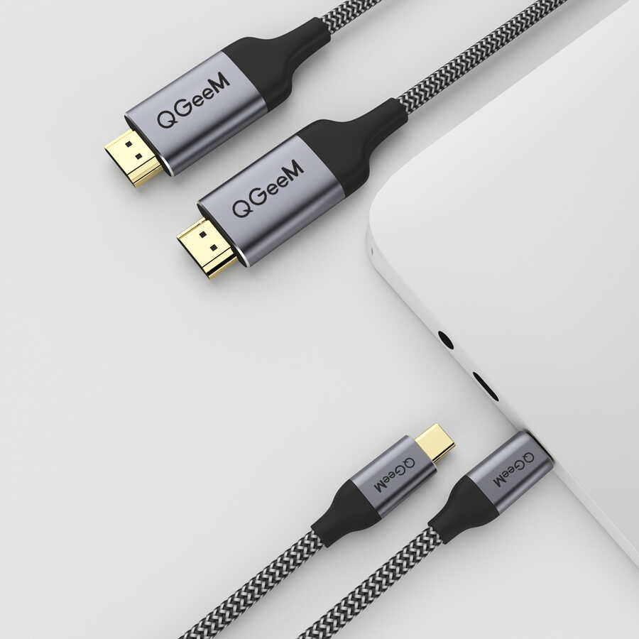 Qgeem QG-UA09 Type-C To HDMI Kablo - 11