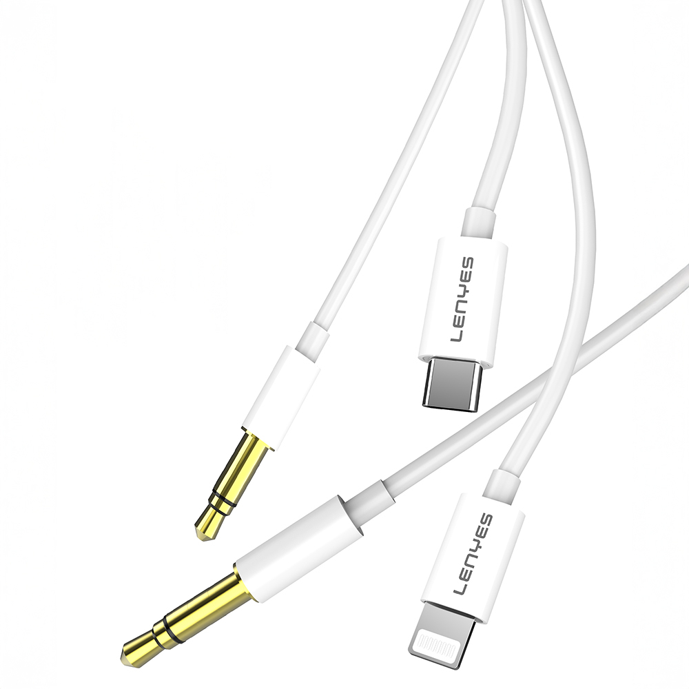 Lenyes AX106 Lightning to 3.5mm AUX Audio Kablo 1M - 3