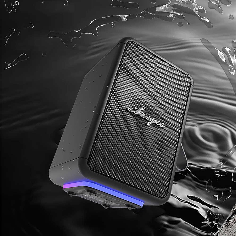 Lenyes S874 Su Geçirmez Özellikli RGB Işıklı Askılı Taşınabilir TWS Bluetooth Hoparlör v5.3 - 6