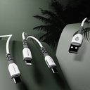 Lenyes LC979 USB-A to Lightning Hızlı Şarj Özellikli Data ve Şarj Kablosu 2.4A 1M - 2
