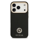 Apple iPhone 17 Pro Uyumlu Kılıf Guess Orjinal Lisanslı M-safe Şarj Özellikli Grained Yazı ve Taşlı 4G Logolu Kapak - 9
