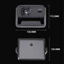 Lenyes LPR03 2.69 inç LCD 200 ANSI Lümen PTZ Projektör Yansıtma Cihazı - 8
