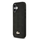 Apple iPhone 17 Uyumlu Kılıf Lacoste Orjinal Lisanslı M-safe Şarj Özellikli PU Deri Tasarımlı Karışık Monogram Desenli Kapak - 3