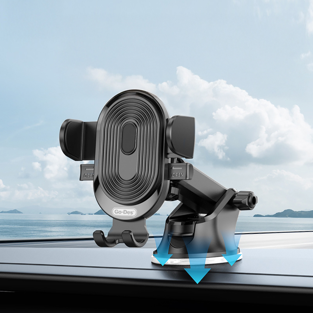 Go Des GD-HD353 360 Derece Dönebilen Vakumlu Tasarım Araç İçi Telefon Tutucu - 2
