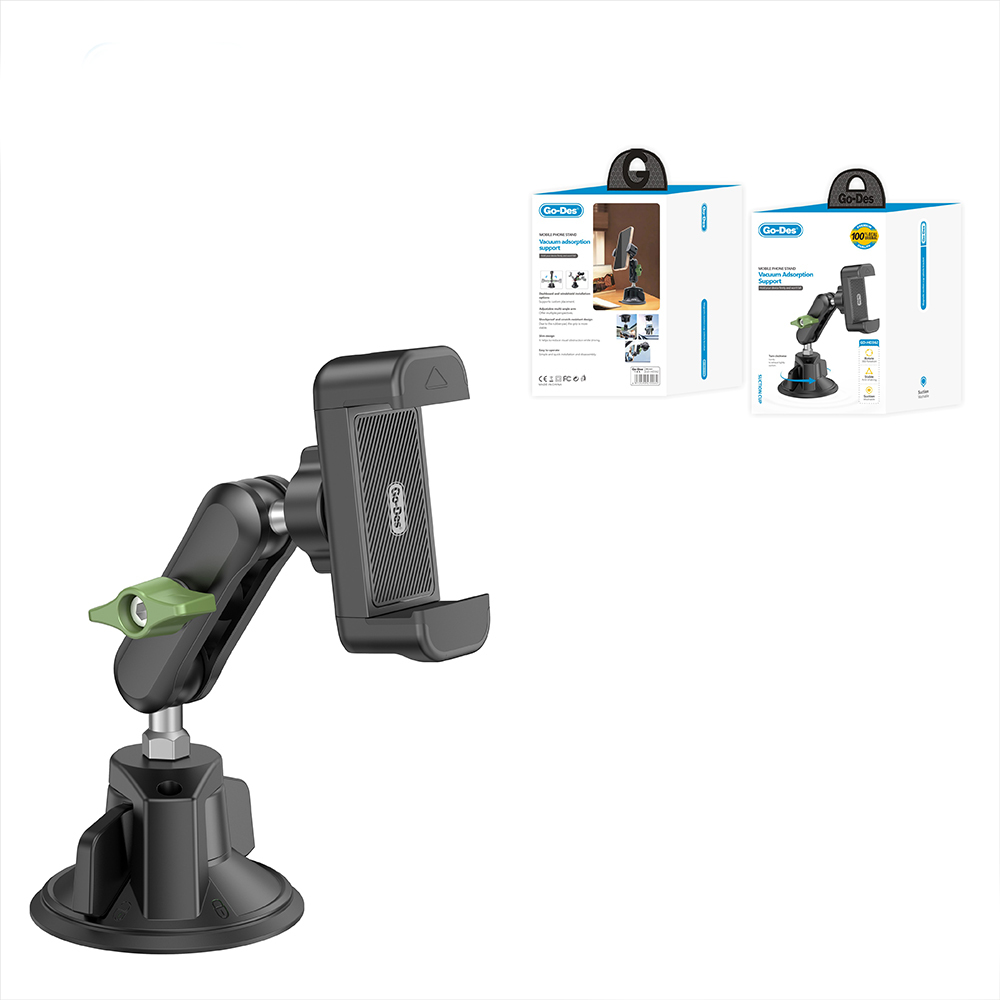Go Des GD-HD362 360 Derece Dönebilen Vakumlu Tasarım Araç İçi Telefon Tutucu - 2
