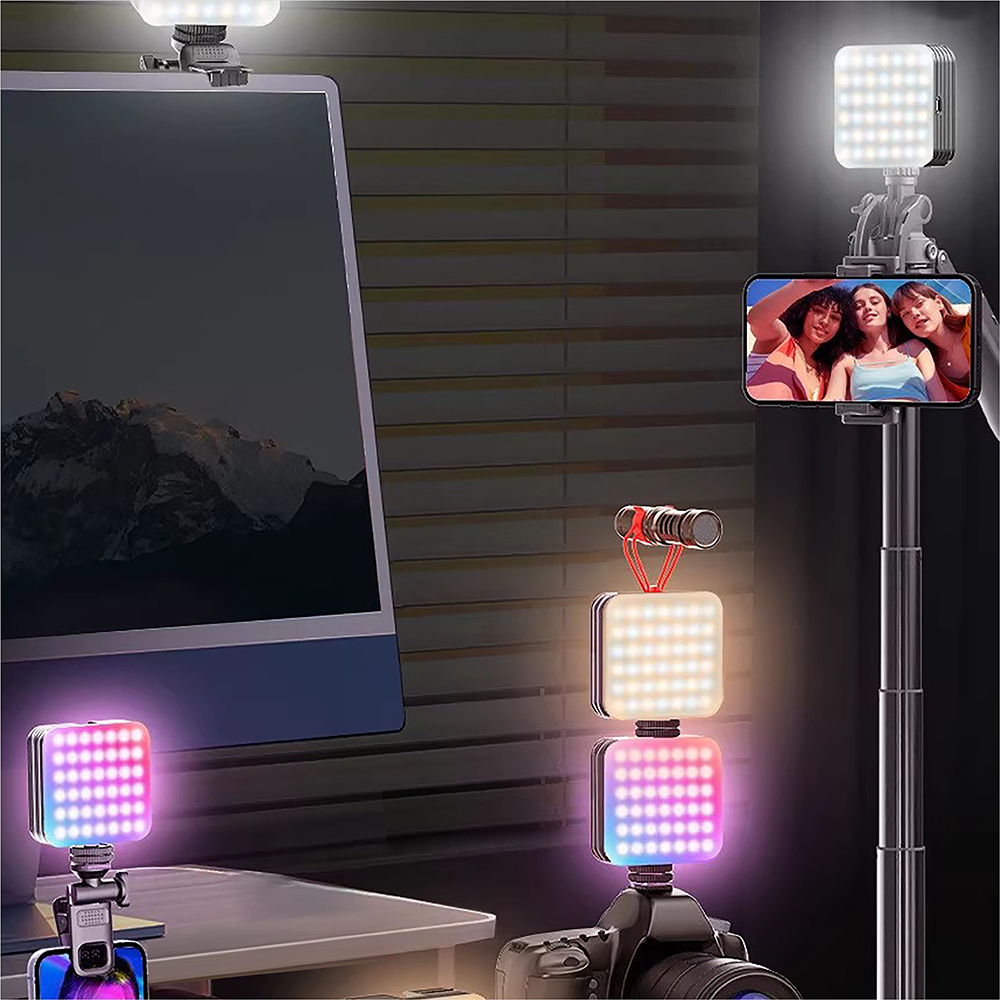 Go Des GD-LD1033 RGB Led Telefon-Kamera Üstü Aydınlatma Işığı - 1