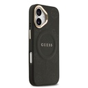 Apple iPhone 17 Uyumlu Kılıf Guess Orjinal Lisanslı M-safe Şarj Özellikli Sıcak Baskılı Yazı Logolu PU Deri Peony Kapak - 3