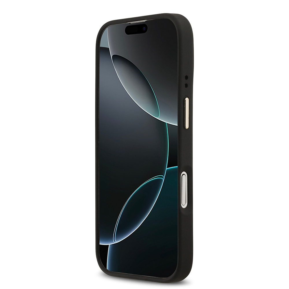 Apple iPhone 17 Uyumlu Kılıf Guess Orjinal Lisanslı M-safe Şarj Özellikli Sıcak Baskılı Yazı Logolu PU Deri Peony Kapak - 4
