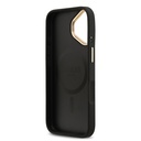 Apple iPhone 17 Uyumlu Kılıf Guess Orjinal Lisanslı M-safe Şarj Özellikli Sıcak Baskılı Yazı Logolu PU Deri Peony Kapak - 6
