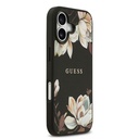 Apple iPhone 17 Uyumlu Kılıf Guess Orjinal Lisanslı M-safe Şarj Özellikli Taneli Çiçek Tasarımlı Metal Yazı Logolu Kapak - 3