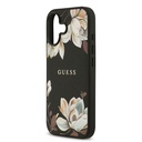 Apple iPhone 17 Uyumlu Kılıf Guess Orjinal Lisanslı M-safe Şarj Özellikli Taneli Çiçek Tasarımlı Metal Yazı Logolu Kapak - 5