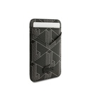Apple iPhone 17 Pro Max Uyumlu Kılıf Lacoste Orjinal Lisanslı M-safe Şarj Özellikli PU Deri Tasarımlı Kartlıklı Karışık Monogram Desenli Kapak - 17