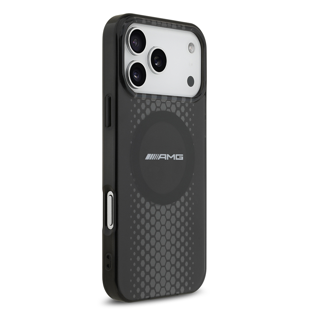 Apple iPhone 17 Pro Max Uyumlu Kılıf AMG Orjinal Lisanslı Çift Katmanlı Büyük Logolu Petek Desenli Kapak - 3