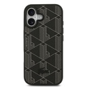Apple iPhone 17 Uyumlu Kılıf Lacoste Orjinal Lisanslı M-safe Şarj Özellikli PU Deri Tasarımlı Kartlıklı Karışık Monogram Desenli Kapak - 3