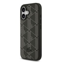 Apple iPhone 17 Uyumlu Kılıf Lacoste Orjinal Lisanslı M-safe Şarj Özellikli PU Deri Tasarımlı Kartlıklı Karışık Monogram Desenli Kapak - 4