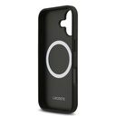 Apple iPhone 17 Uyumlu Kılıf Lacoste Orjinal Lisanslı M-safe Şarj Özellikli PU Deri Tasarımlı Kartlıklı Karışık Monogram Desenli Kapak - 5