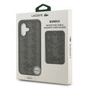 Apple iPhone 17 Uyumlu Kılıf Lacoste Orjinal Lisanslı M-safe Şarj Özellikli PU Deri Tasarımlı Kartlıklı Karışık Monogram Desenli Kapak - 10