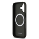Apple iPhone 17 Uyumlu Kılıf Lacoste Orjinal Lisanslı M-safe Şarj Özellikli PU Deri Tasarımlı Kartlıklı Karışık Monogram Desenli Kapak - 16