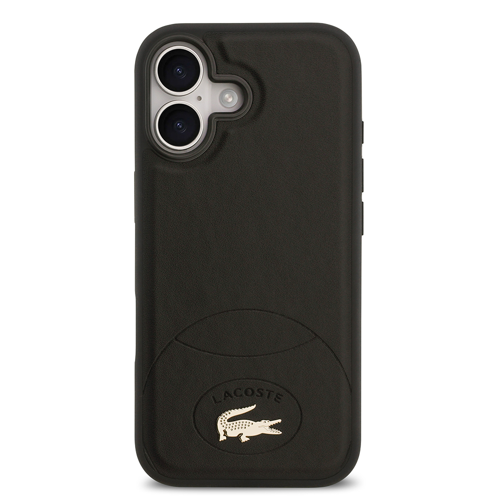 Apple iPhone 17 Uyumlu Kılıf Lacoste Orjinal Lisanslı M-safe Şarj Özellikli PU Deri Tasarımlı Metal Logolu Kapak - 4