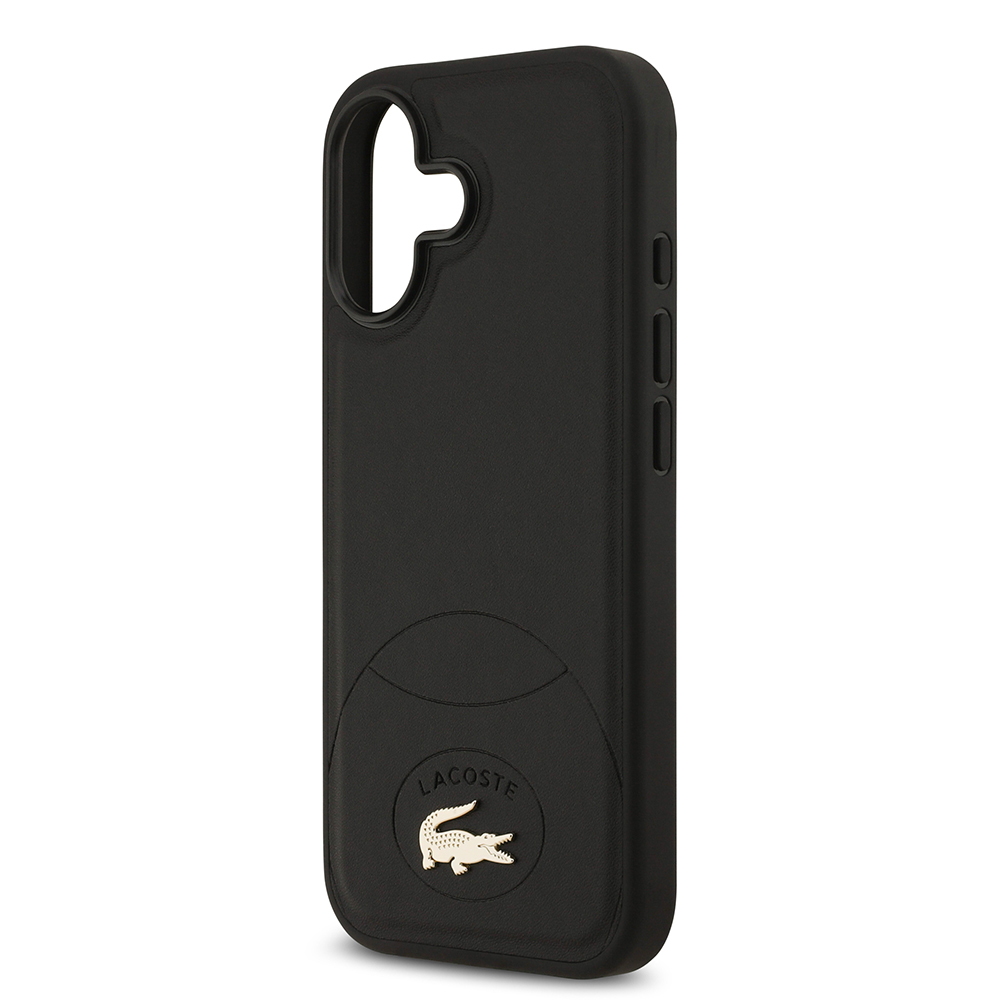 Apple iPhone 17 Uyumlu Kılıf Lacoste Orjinal Lisanslı M-safe Şarj Özellikli PU Deri Tasarımlı Metal Logolu Kapak - 5