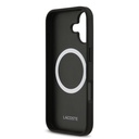 Apple iPhone 17 Uyumlu Kılıf Lacoste Orjinal Lisanslı M-safe Şarj Özellikli PU Deri Tasarımlı Metal Logolu Kapak - 6
