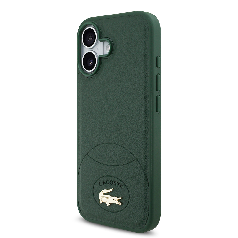 Apple iPhone 17 Uyumlu Kılıf Lacoste Orjinal Lisanslı M-safe Şarj Özellikli PU Deri Tasarımlı Metal Logolu Kapak - 8