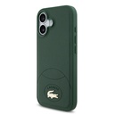 Apple iPhone 17 Uyumlu Kılıf Lacoste Orjinal Lisanslı M-safe Şarj Özellikli PU Deri Tasarımlı Metal Logolu Kapak - 8