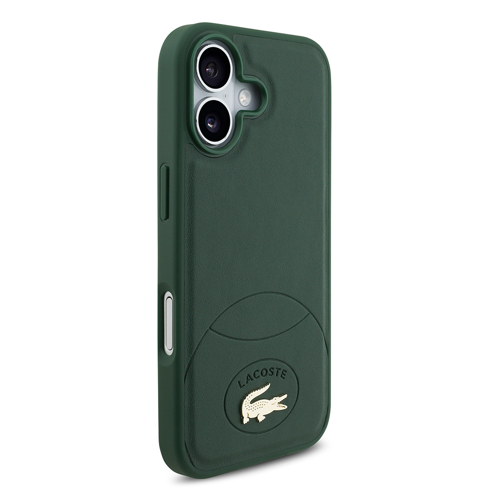 Apple iPhone 17 Uyumlu Kılıf Lacoste Orjinal Lisanslı M-safe Şarj Özellikli PU Deri Tasarımlı Metal Logolu Kapak - 10