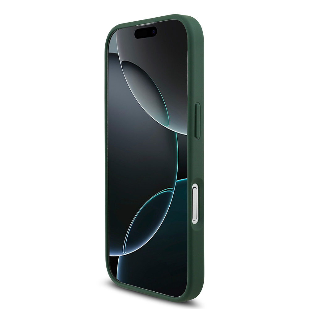 Apple iPhone 17 Uyumlu Kılıf Lacoste Orjinal Lisanslı M-safe Şarj Özellikli PU Deri Tasarımlı Metal Logolu Kapak - 11