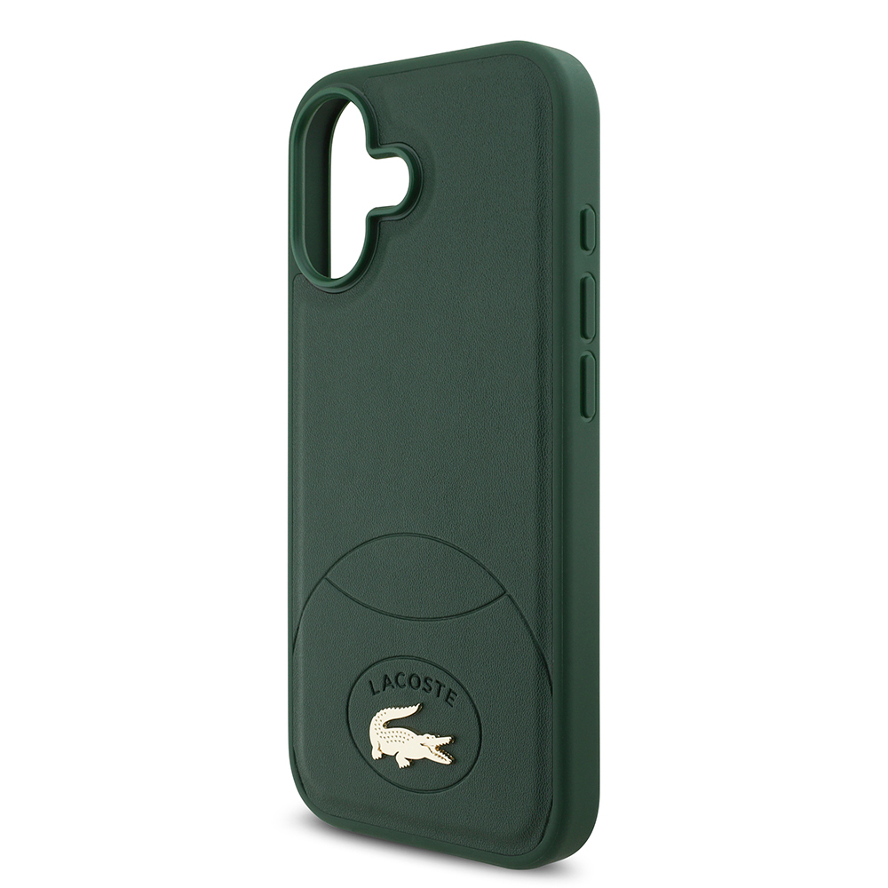 Apple iPhone 17 Uyumlu Kılıf Lacoste Orjinal Lisanslı M-safe Şarj Özellikli PU Deri Tasarımlı Metal Logolu Kapak - 12