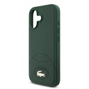 Apple iPhone 17 Uyumlu Kılıf Lacoste Orjinal Lisanslı M-safe Şarj Özellikli PU Deri Tasarımlı Metal Logolu Kapak - 12