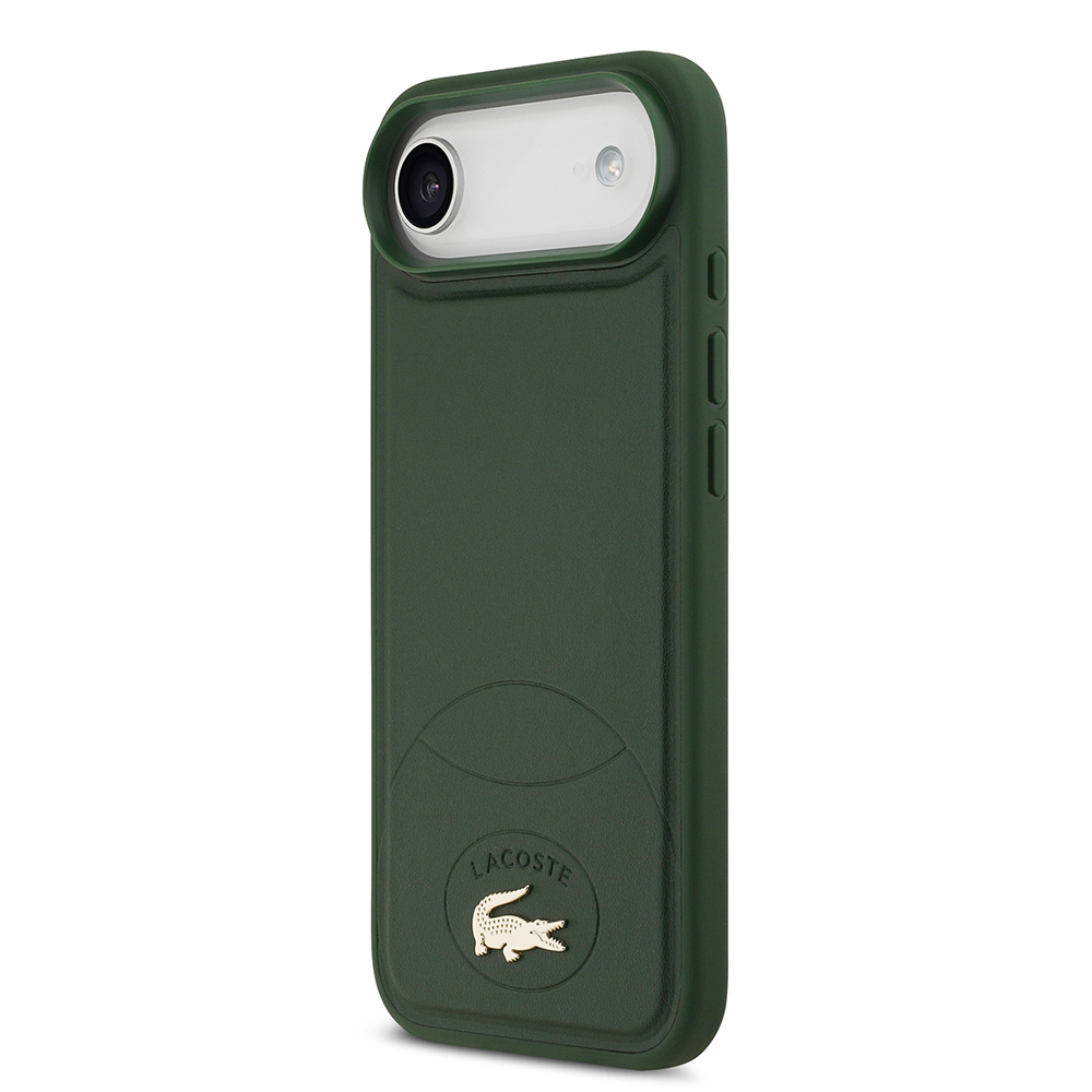 Apple iPhone 17 Air Uyumlu Kılıf Lacoste Orjinal Lisanslı M-safe Şarj Özellikli PU Deri Tasarımlı Metal Logolu Kapak - 1