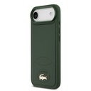 Apple iPhone 17 Air Uyumlu Kılıf Lacoste Orjinal Lisanslı M-safe Şarj Özellikli PU Deri Tasarımlı Metal Logolu Kapak - 1