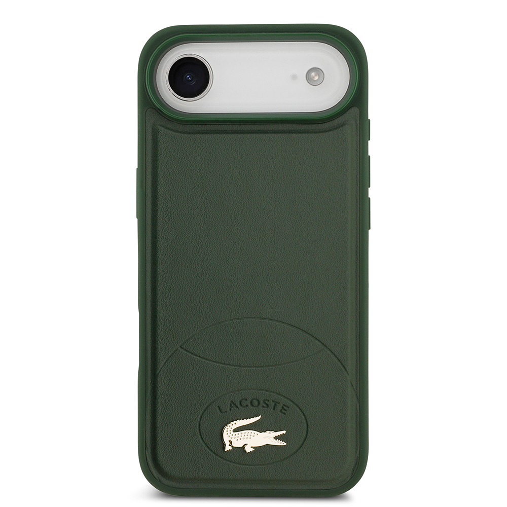 Apple iPhone 17 Air Uyumlu Kılıf Lacoste Orjinal Lisanslı M-safe Şarj Özellikli PU Deri Tasarımlı Metal Logolu Kapak - 2