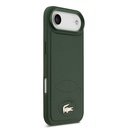 Apple iPhone 17 Air Uyumlu Kılıf Lacoste Orjinal Lisanslı M-safe Şarj Özellikli PU Deri Tasarımlı Metal Logolu Kapak - 3