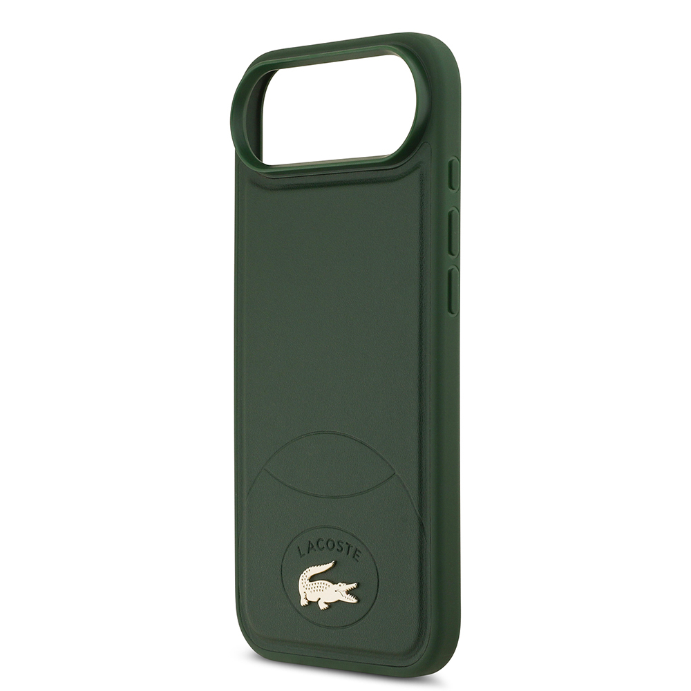 Apple iPhone 17 Air Uyumlu Kılıf Lacoste Orjinal Lisanslı M-safe Şarj Özellikli PU Deri Tasarımlı Metal Logolu Kapak - 5