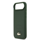 Apple iPhone 17 Air Uyumlu Kılıf Lacoste Orjinal Lisanslı M-safe Şarj Özellikli PU Deri Tasarımlı Metal Logolu Kapak - 5