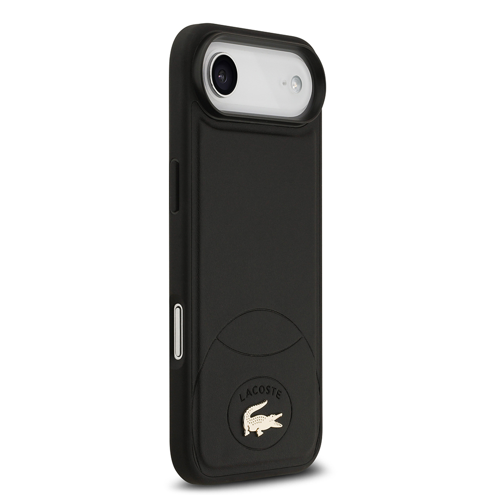 Apple iPhone 17 Air Uyumlu Kılıf Lacoste Orjinal Lisanslı M-safe Şarj Özellikli PU Deri Tasarımlı Metal Logolu Kapak - 9