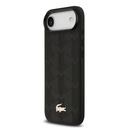 Apple iPhone 17 Air Uyumlu Kılıf Lacoste Orjinal Lisanslı M-safe Şarj Özellikli PU Deri Tasarımlı Karışık Monogram Desenli Kapak - 3