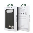 Apple iPhone 17 Air Uyumlu Kılıf Lacoste Orjinal Lisanslı M-safe Şarj Özellikli PU Deri Tasarımlı Karışık Monogram Desenli Kapak - 7