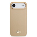 Apple iPhone 17 Air Uyumlu Kılıf Lacoste Orjinal Lisanslı M-safe Şarj Özellikli PU Deri Tasarımlı Karışık Monogram Desenli Kapak - 9