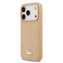 Apple iPhone 17 Pro Uyumlu Kılıf Lacoste Orjinal Lisanslı M-safe Şarj Özellikli PU Deri Tasarımlı Karışık Monogram Desenli Kapak - 2