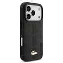 Apple iPhone 17 Pro Uyumlu Kılıf Lacoste Orjinal Lisanslı M-safe Şarj Özellikli PU Deri Tasarımlı Karışık Monogram Desenli Kapak - 9